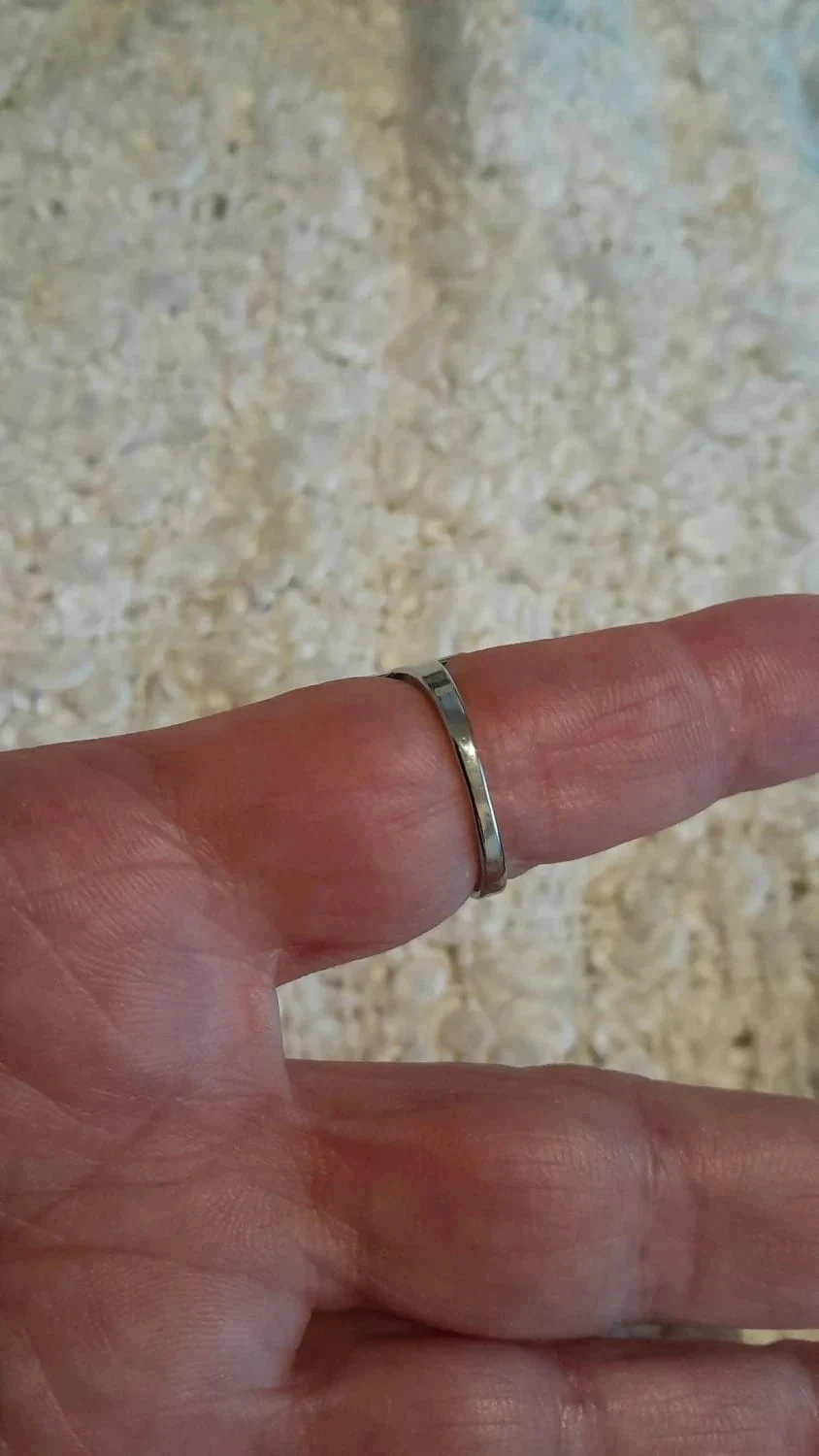 Anel aberto, aço inoxidável, tamanho 56, cor prateada – photo 8